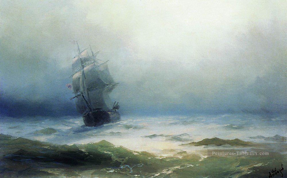 la tempête 1899 Romantique Ivan Aivazovsky russe Peintures à l'huile